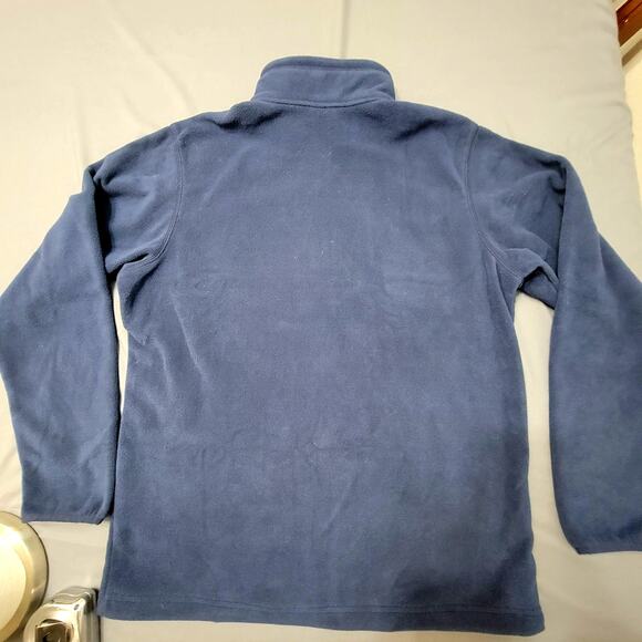 Columbia Navy Fleece Full Zip Jacket with Pockets Women’s Large - Picture 3 of 8